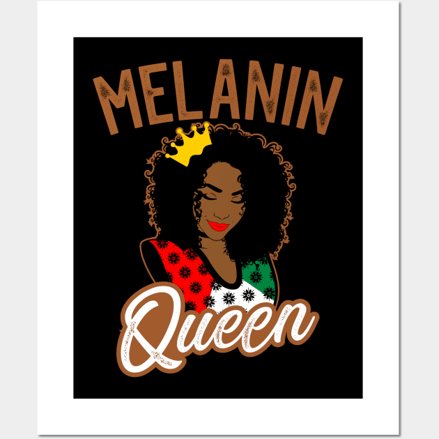 Melanin Queen Wall Art by BadDesignCo